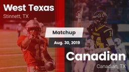 Matchup: West Texas High vs. Canadian  2019