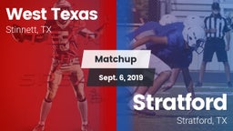 Matchup: West Texas High vs. Stratford  2019
