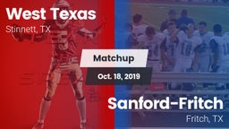 Matchup: West Texas High vs. Sanford-Fritch  2019