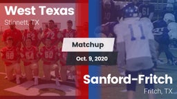 Matchup: West Texas High vs. Sanford-Fritch  2020