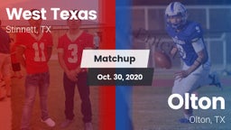 Matchup: West Texas High vs. Olton  2020
