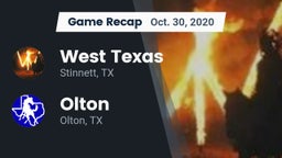 Recap: West Texas  vs. Olton  2020