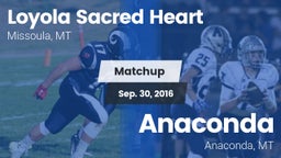 Matchup: Loyola Sacred Heart vs. Anaconda  2016