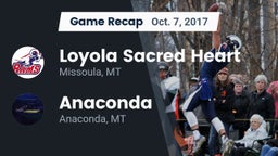Recap: Loyola Sacred Heart  vs. Anaconda  2017