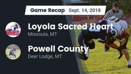 Recap: Loyola Sacred Heart  vs. Powell County  2018