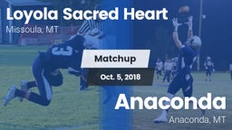 Matchup: Loyola Sacred Heart  vs. Anaconda  2018