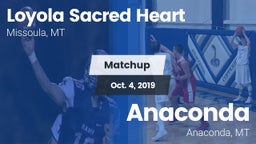 Matchup: Loyola Sacred Heart  vs. Anaconda  2019