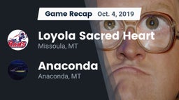 Recap: Loyola Sacred Heart  vs. Anaconda  2019