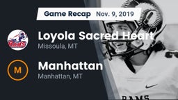 Recap: Loyola Sacred Heart  vs. Manhattan  2019