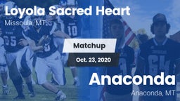 Matchup: Loyola Sacred Heart  vs. Anaconda  2020