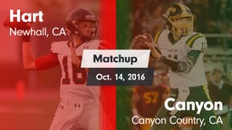Matchup: Hart  vs. Canyon  2016