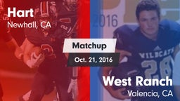 Matchup: Hart  vs. West Ranch  2016