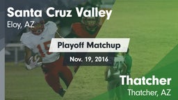 Matchup: Santa Cruz Valley Hi vs. Thatcher  2016