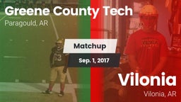 Matchup: Greene County Tech vs. Vilonia  2017