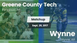 Matchup: Greene County Tech vs. Wynne  2017