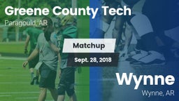 Matchup: Greene County Tech vs. Wynne  2018