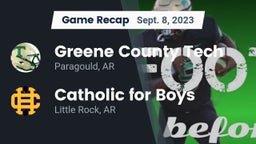 Recap: Greene County Tech  vs. Catholic  for Boys 2023
