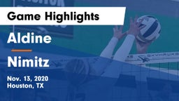 Aldine  vs Nimitz  Game Highlights - Nov. 13, 2020