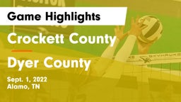 Crockett County  vs Dyer County  Game Highlights - Sept. 1, 2022
