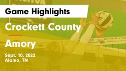 Crockett County  vs Amory  Game Highlights - Sept. 10, 2022