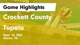 Crockett County  vs Tupelo  Game Highlights - Sept. 10, 2022