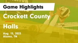 Crockett County  vs Halls Game Highlights - Aug. 15, 2023