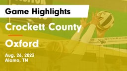 Crockett County  vs Oxford  Game Highlights - Aug. 26, 2023
