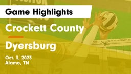 Crockett County  vs Dyersburg  Game Highlights - Oct. 3, 2023