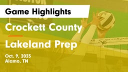 Crockett County  vs Lakeland Prep Game Highlights - Oct. 9, 2023
