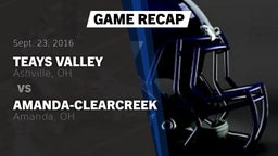 Recap: Teays Valley  vs. Amanda-Clearcreek  2016