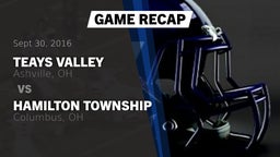 Recap: Teays Valley  vs. Hamilton Township  2016