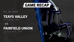 Recap: Teays Valley  vs. Fairfield Union  2016