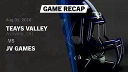 Recap: Teays Valley  vs. JV Games 2016