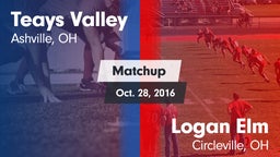 Matchup: Teays Valley High vs. Logan Elm  2016