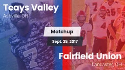 Matchup: Teays Valley High vs. Fairfield Union  2017