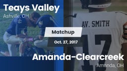 Matchup: Teays Valley High vs. Amanda-Clearcreek  2017
