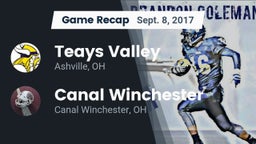 Recap: Teays Valley  vs. Canal Winchester  2017