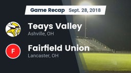 Recap: Teays Valley  vs. Fairfield Union  2018