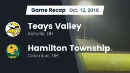 Recap: Teays Valley  vs. Hamilton Township  2018