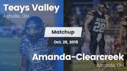 Matchup: Teays Valley High vs. Amanda-Clearcreek  2018