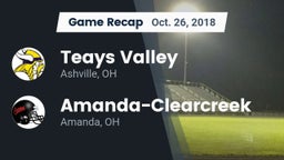 Recap: Teays Valley  vs. Amanda-Clearcreek  2018