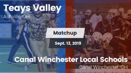 Matchup: Teays Valley High vs. Canal Winchester Local Schools 2019
