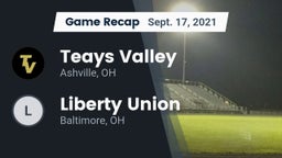 Recap: Teays Valley  vs. Liberty Union  2021