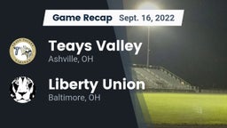 Recap: Teays Valley  vs. Liberty Union  2022