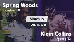 Matchup: Spring Woods High vs. Klein Collins  2016