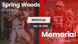 Matchup: Spring Woods High vs. Memorial  2018