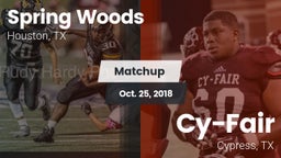 Matchup: Spring Woods High vs. Cy-Fair  2018
