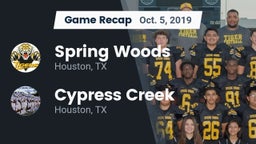 Recap: Spring Woods  vs. Cypress Creek  2019