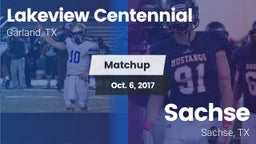 Matchup: Lakeview Centennial vs. Sachse  2017