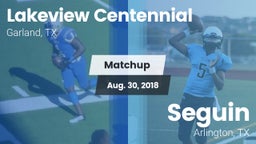 Matchup: Lakeview Centennial vs. Seguin  2018